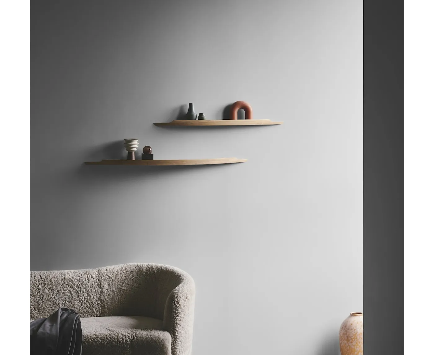 Aakjaer Furniture Arcus Vägghylla White Oil Oak Large