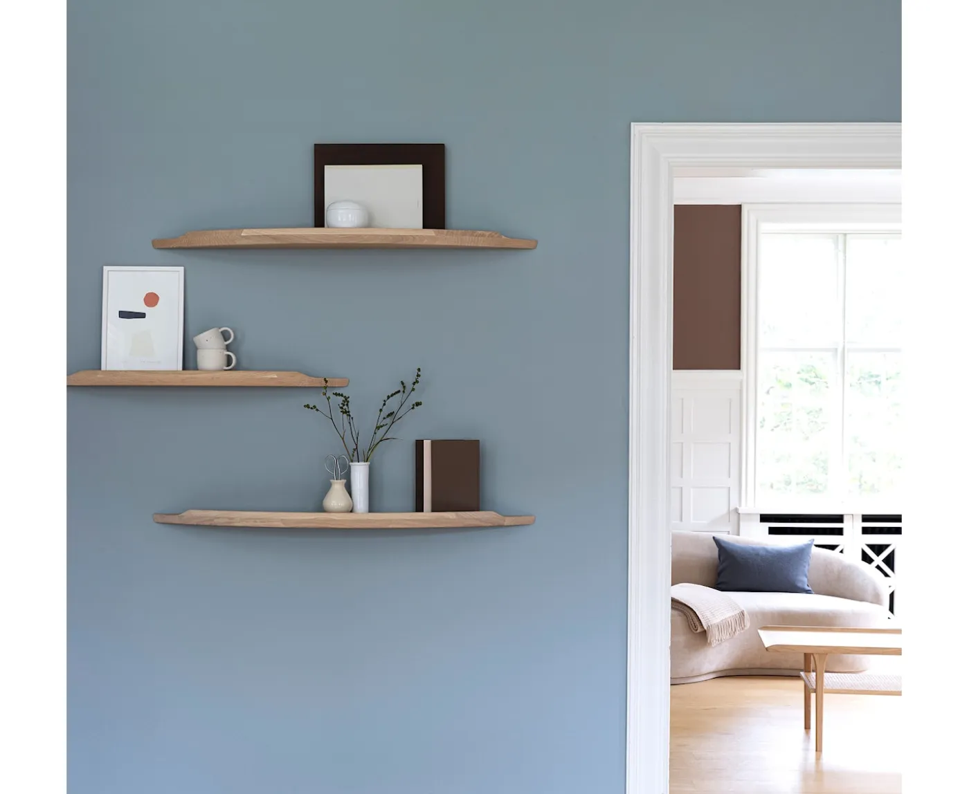 Aakjaer Furniture Arcus Vägghylla White Oil Oak Large