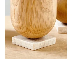 Aakjaer Furniture Ellipse Ljusstake Natural Oil Oak