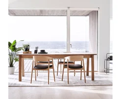 Andersen Furniture AC2 Karmstol Ek/Svart Läder