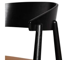 Andersen Furniture AC2 Karmstol Svart Ek/Cognac Läder