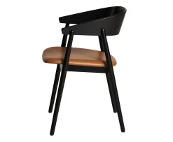 Andersen Furniture AC2 Karmstol Svart Ek/Cognac Läder