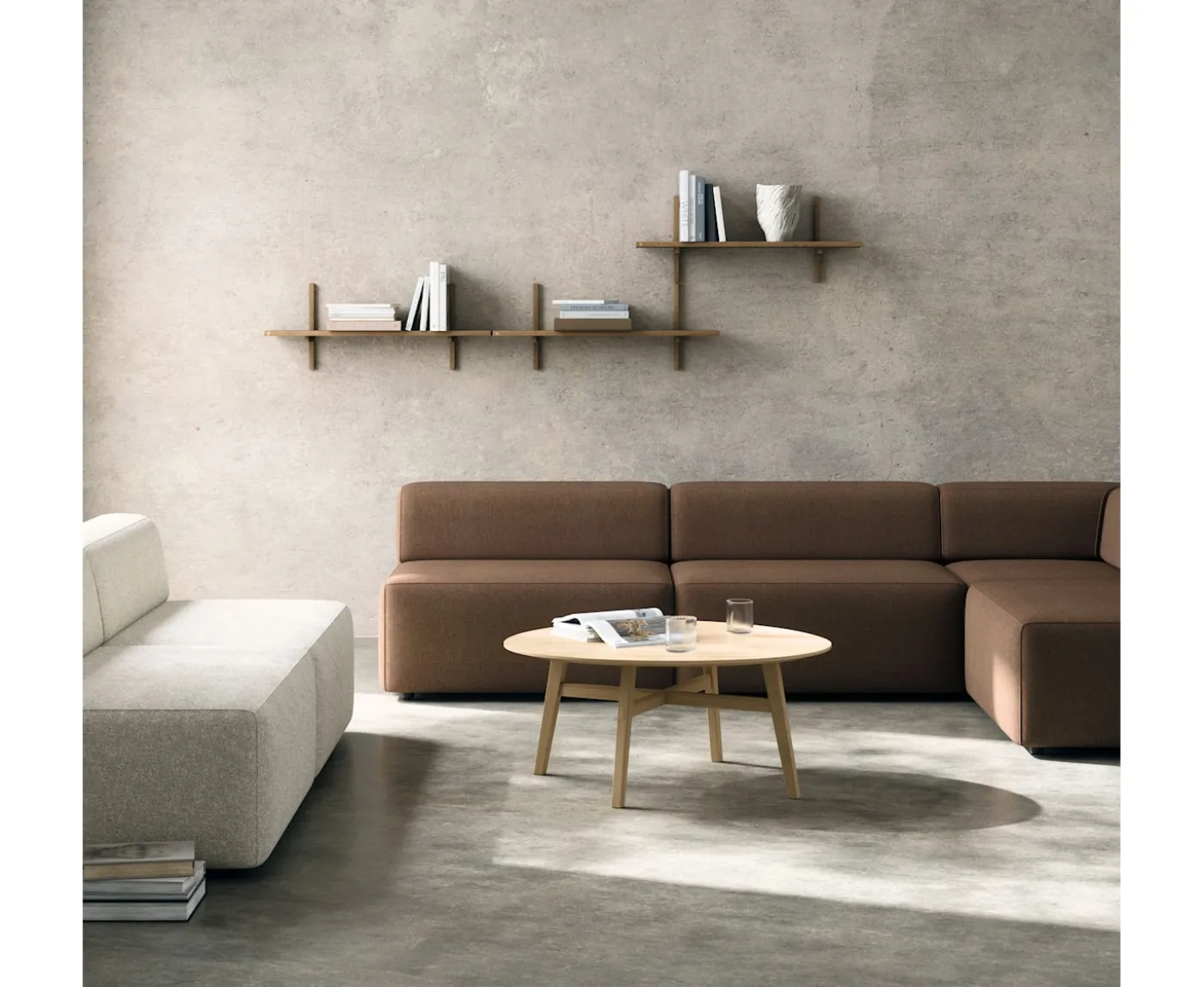 Andersen Furniture A-Light Vägghylla Rökt Oljad Ask 90x35