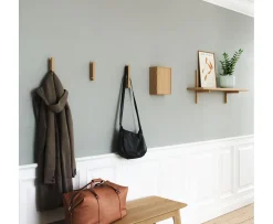 Andersen Furniture A-Light Vägghylla Vitpigmenterad Ek 90x35