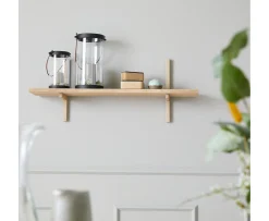 Andersen Furniture A-Light Vägghylla Vitpigmenterad Ek 90x35