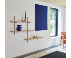 Andersen Furniture A-Light Vägghylla Vitpigmenterad Ek 90x35