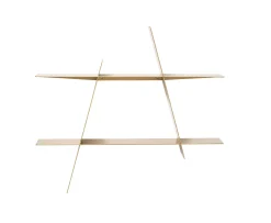 Andersen Furniture A-Shelf Vägghylla Mässing Medium