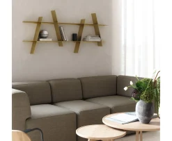 Andersen Furniture A-Shelf Vägghylla Mässing Medium