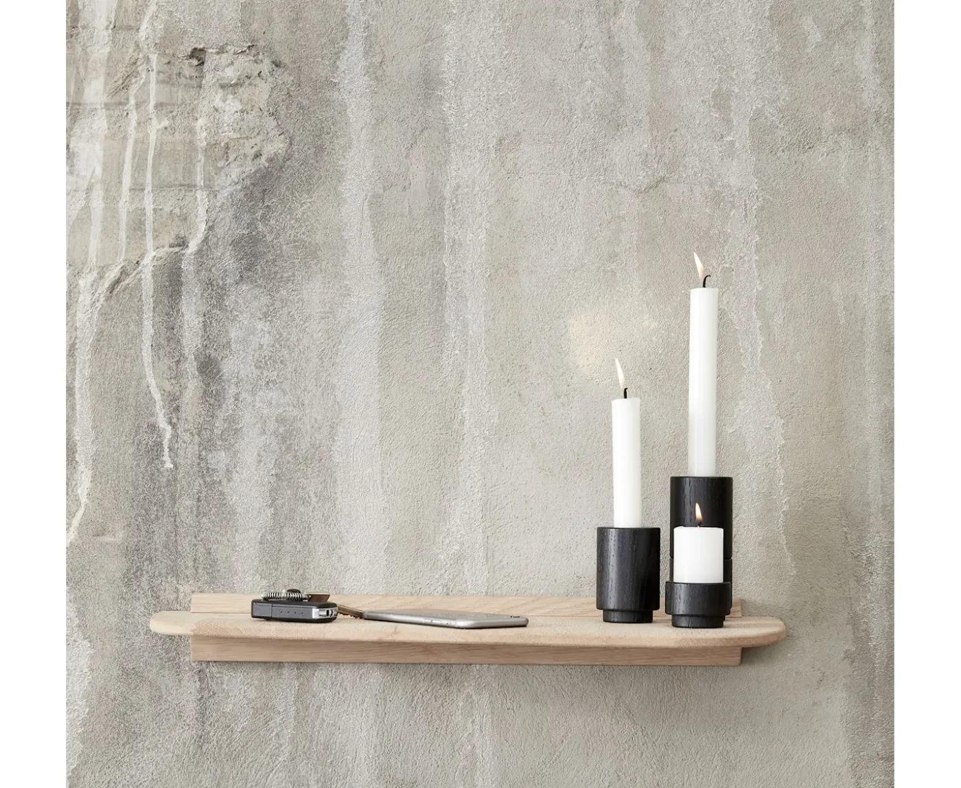 Andersen Furniture Shelf 3 Vägghylla Vitpigmenterad Ek 78x22