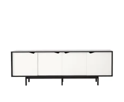 Andersen Furniture S1 Sideboard Svart Lackad Ek/Vit 200x68