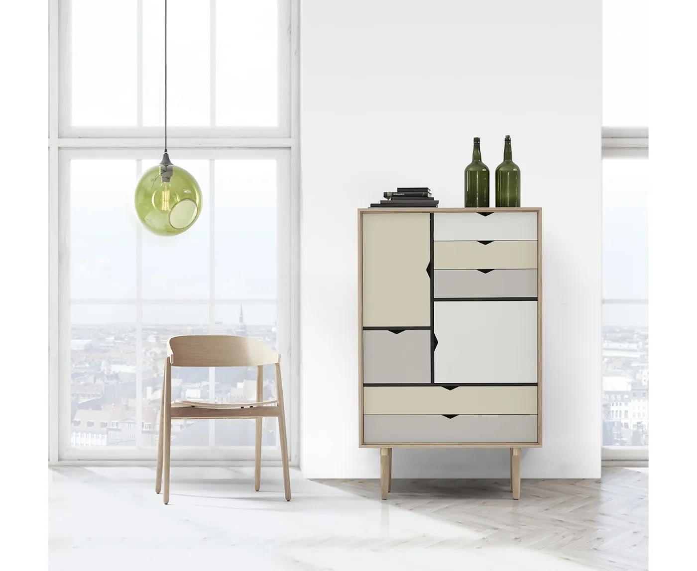 Andersen Furniture S5 Skåp Såpad Ek/Multi Sand 83x132