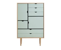 Andersen Furniture S5 Skåp Såpad Ek/Ocean Grey 83x132
