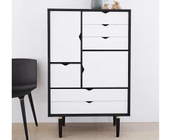 Andersen Furniture S5 Skåp Svart Ek Mattlackad/Vit 83x132
