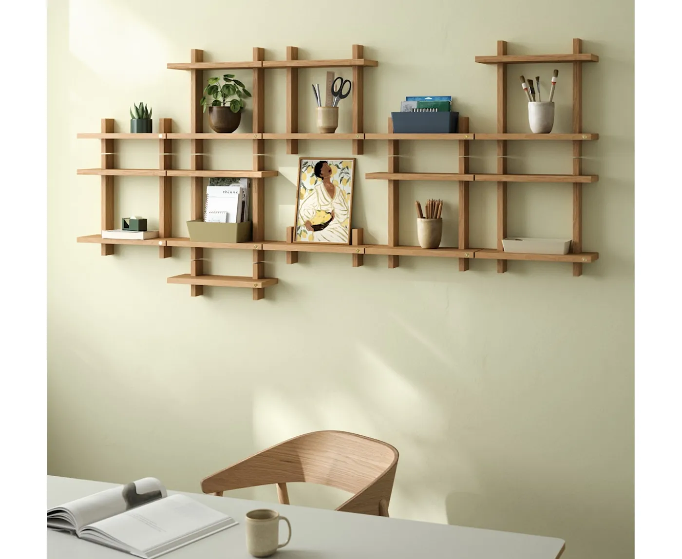 Andersen Furniture Treat Double Vägghylla Oljad Ek Small