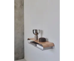 AYTM Curva Vägghylla Silver 80cm