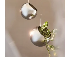 AYTM Globe Väggkruka Silver Ø17