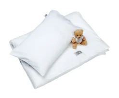 Beach House Company Babby Bedding Plain Påslakanset Spjälsäng White
