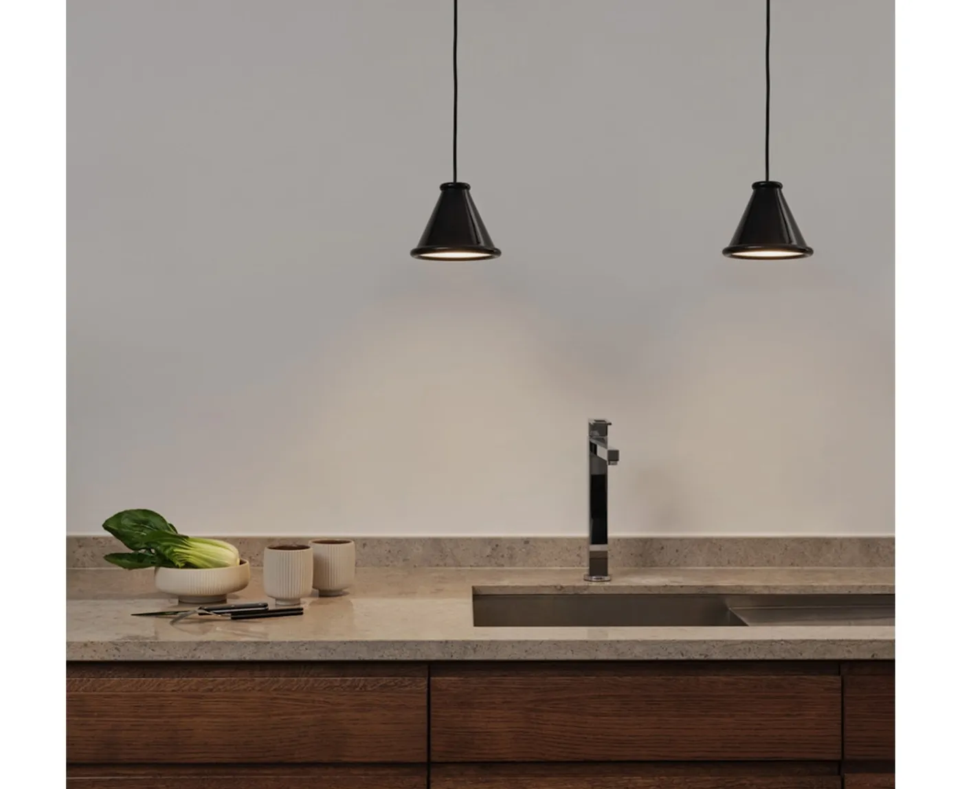 Belid Belle Taklampa Glossy Black Ø15
