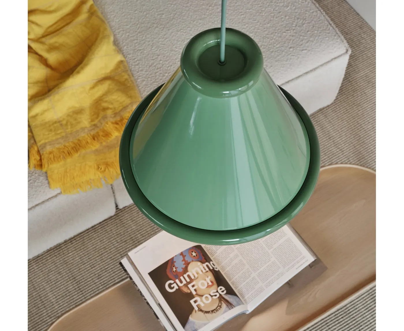 Belid Belle Taklampa Pale Green/Reseda Green Ø36