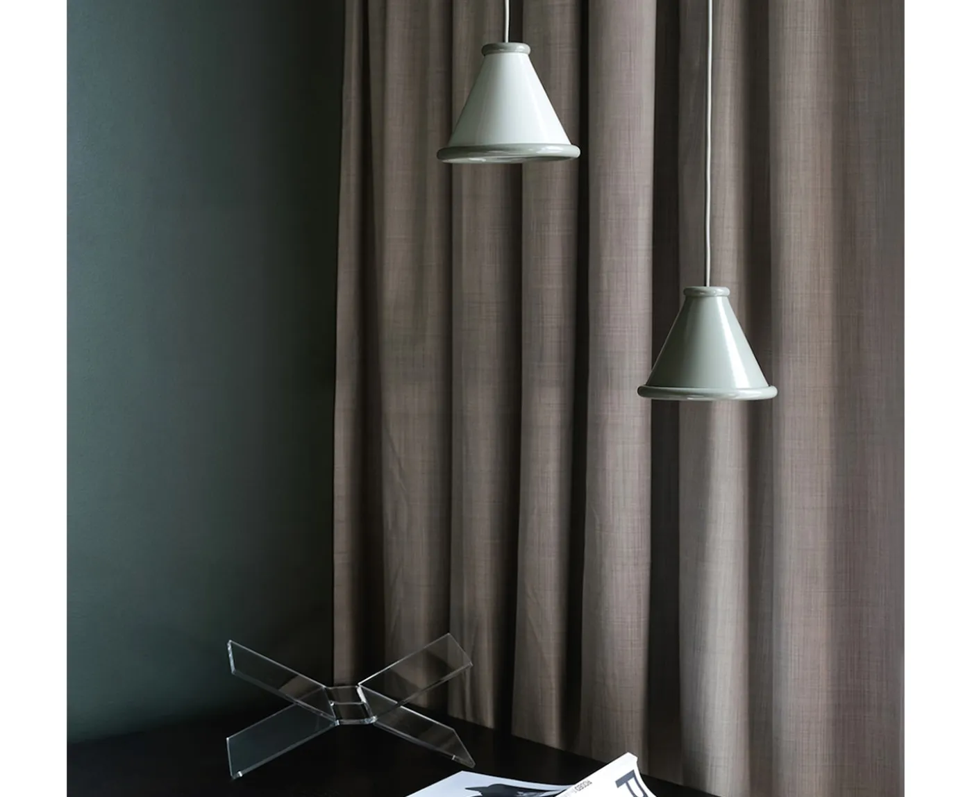 Belid Belle Taklampa Pepple Grey/Moss Grey Ø15
