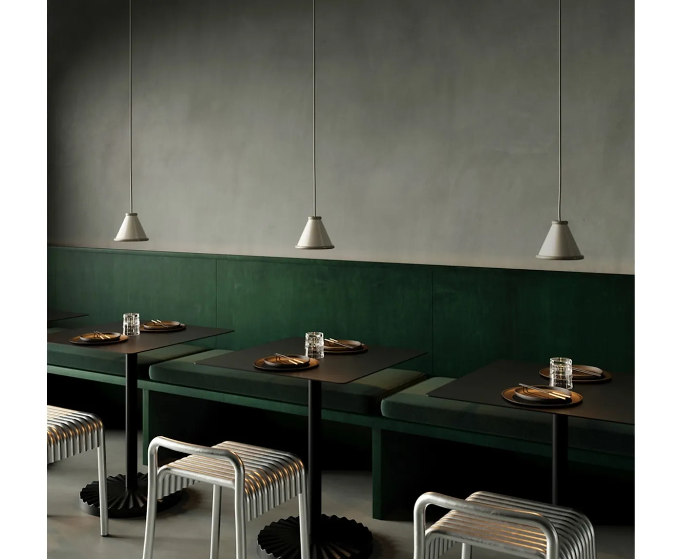 Belid Belle Taklampa Pepple Grey/Moss Grey Ø15