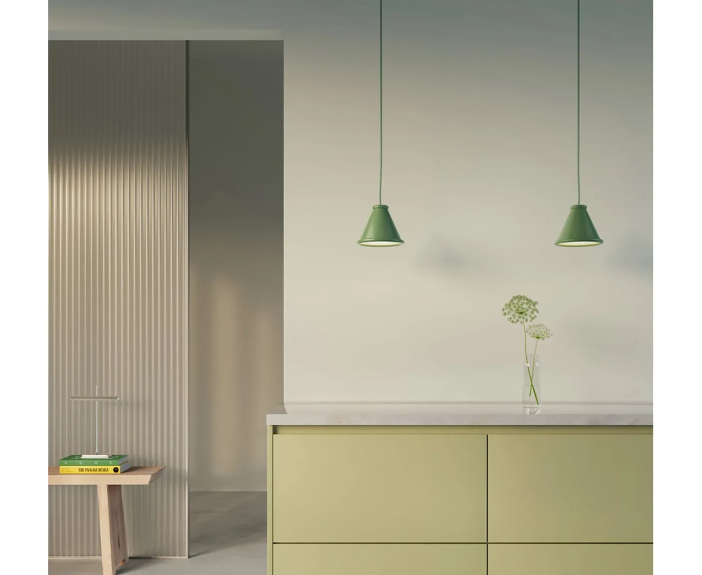 Belid Belle Taklampa Reseda Green Ø15