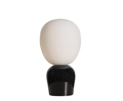 Belid Buddy Bordslampa Blank svart/Opal glas 33cm
