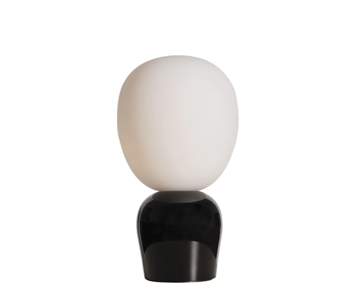 Belid Buddy Bordslampa Blank svart/Opal glas 33cm