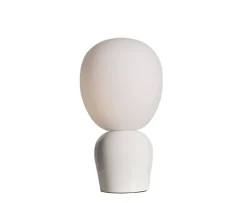 Belid Buddy Bordslampa Blank vit/Opal glas 33cm