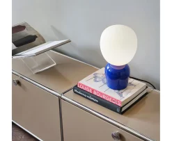 Belid Buddy Bordslampa Ultramarinblå/Opal glas 33cm