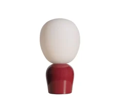 Belid Buddy Bordslampa Vinröd/Opal glas 33cm