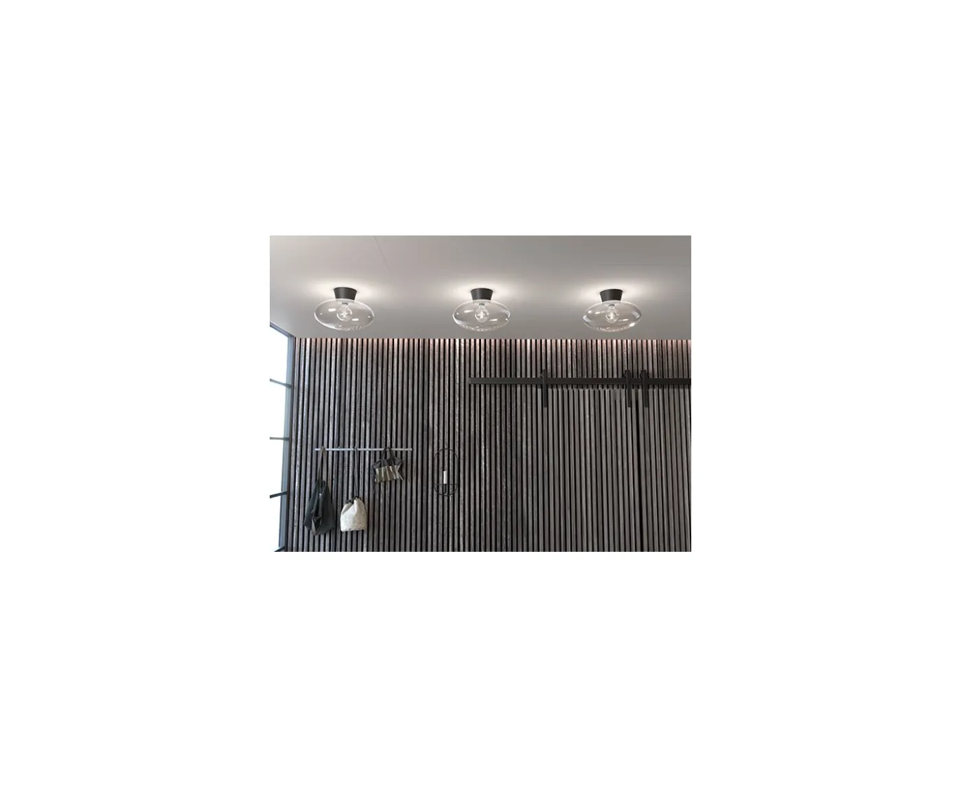 Belid Bullo Plafond Klar/Svart