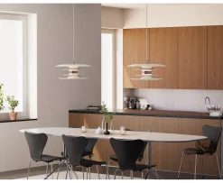Belid Diablo Taklampa Mattvit/Rosé Silver Ø50