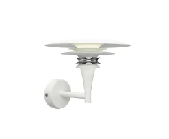 Belid Diablo Vägglampa Mattvit/Krom 16cm