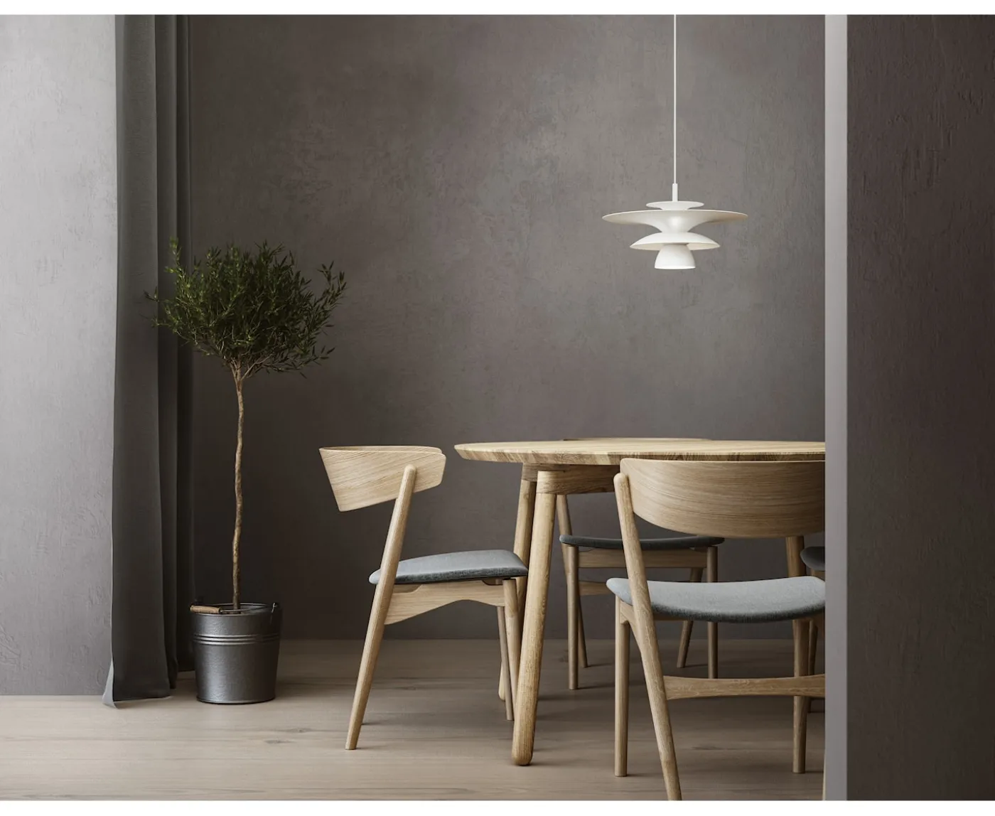 Belid Picasso Taklampa Mattvit 38cm