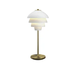 Belid Valencia Bordslampa Mattvit/Mässing 41cm