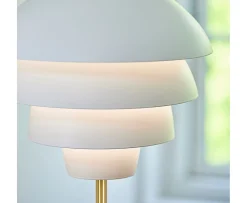 Belid Valencia Golvlampa Mattvit/Mässing 151cm