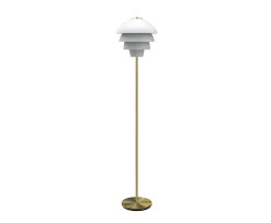 Belid Valencia Golvlampa Mattvit/Mässing 151cm