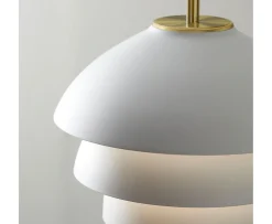 Belid Valencia Taklampa Mattvit/Mässing Ø42