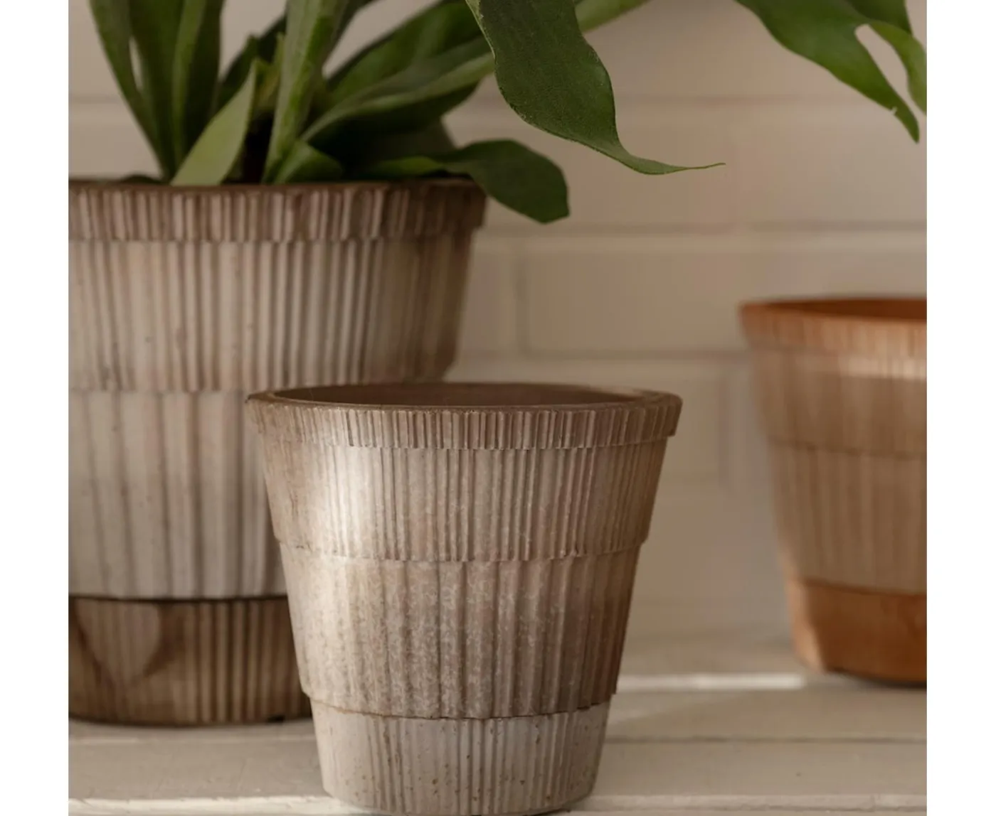 Bergs Potter Atlas Kruka Raw Grey Terracotta Ø21
