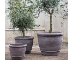 Bergs Potter Campana Kruka Raw Grey Terracotta Ø60