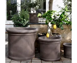 Bergs Potter Cilindro Kruka Raw Grey Terracotta Ø50