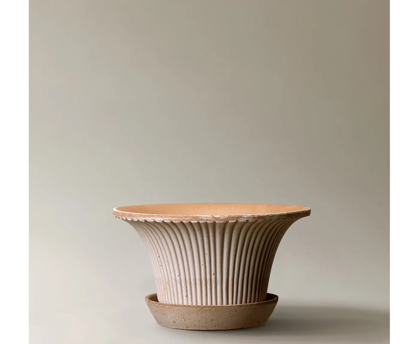 Bergs Potter Daisy Kruka med Fat Raw Rosa Terracotta Ø25