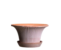 Bergs Potter Daisy Kruka med Fat Raw Rosa Terracotta Ø25