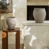 Bergs Potter Delphi Kruka med Fat Raw Grey Ø26