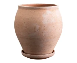 Bergs Potter Delphi Kruka med Fat Raw Rosa Ø20