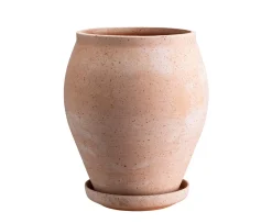 Bergs Potter Delphi Kruka med Fat Raw Rosa Tall Ø22
