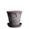 Bergs Potter Elizabeth Kruka med Fat Raw Grey Terracotta Ø18