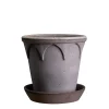 Bergs Potter Elizabeth Kruka med Fat Raw Grey Terracotta Ø21