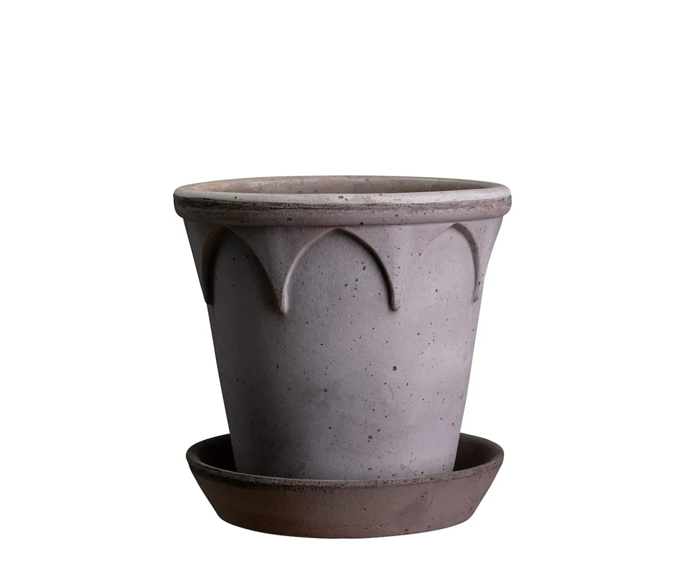 Bergs Potter Elizabeth Kruka med Fat Raw Grey Terracotta Ø21